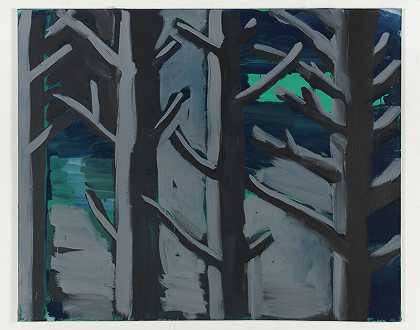 你看不见森林，看不见树木，1978年 by Karl Horst Hödicke