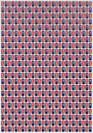 可口可乐/百事可乐（594罐），2011年 by Jonathan Horowitz