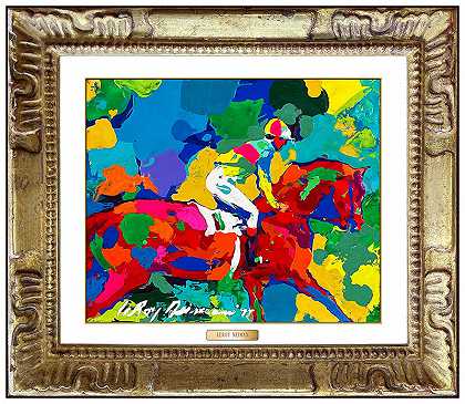 《发布时间》——1977年《马的封面》 by LeRoy Neiman