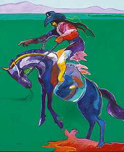 阿帕奇·马鞍，1980-19990 by John Nieto
