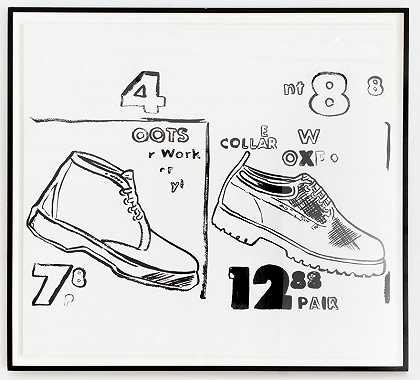 工作靴，1985-86 by Andy Warhol