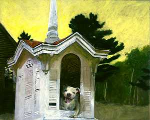 那只狗的房子，2008年 by Jamie Wyeth