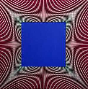 辐射蓝，1977-2017 by Richard Anuszkiewicz