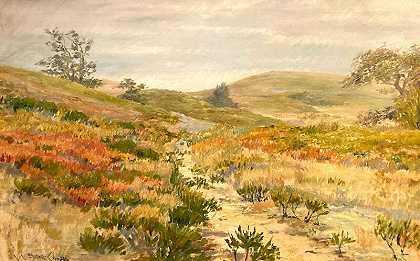 约1900年，辛内科克山 by William Merritt Chase