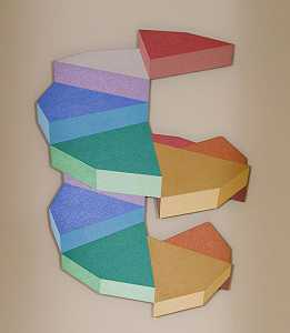 12步旋转（光线轨迹形状系列），2001年 by Ronald Davis