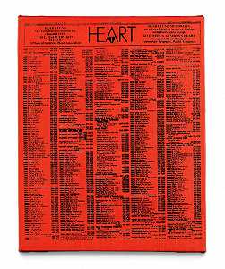 情人节爱心广告（爱心基金），1983年 by Andy Warhol