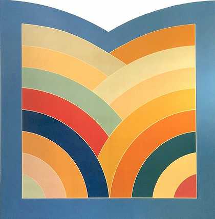 大都会博物馆，约1969-70年 by Frank Stella