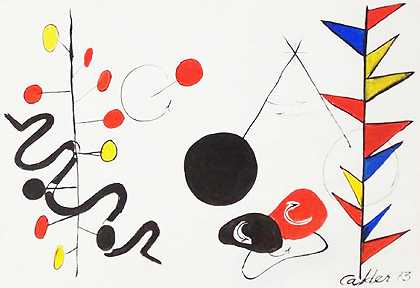 宇宙计划#2，1973 by Alexander Calder