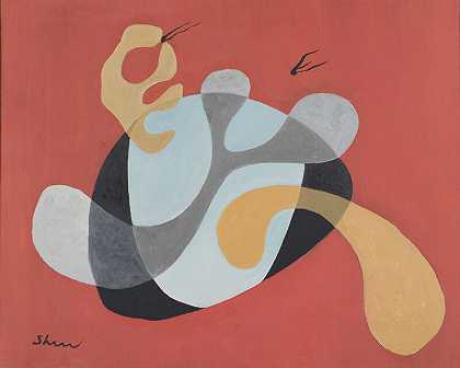 无标题（生物形态抽象），1936年 by Charles Green Shaw