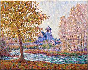 蒙蒂尼教堂，秋季效果，1908年 by Francis Picabia