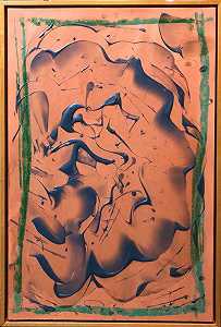 大型现代抽象混合媒介丙烯酸绘画，1970-1979年 by Walter Darby Bannard