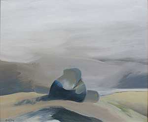 冰川漂石，1985年 by Toni Onley
