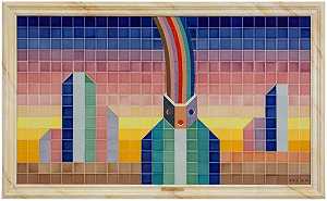 彩虹，20世纪末 by Jean Michel Folon