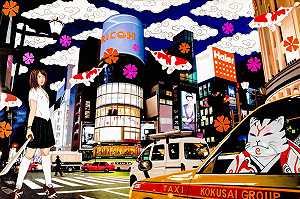 2011年kokusai出租车上的武士团 by Hiro Ando