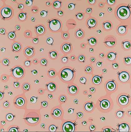 水母眼（棕褐色），2011年 by Takashi Murakami