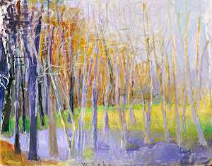 林地沼泽，2004年 by Wolf Kahn