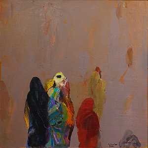 红女人，2020年 by Rashid Diab