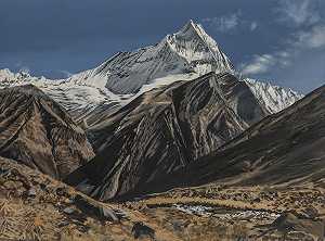 尼泊尔风景，2010年 by Richard Estes