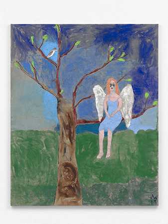 2019年《带鸟的堕落天使》 by Jenny Watson