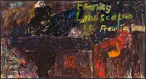 弗洛伊德维也纳II的黄昏风景，1986年 by Jenny Watson