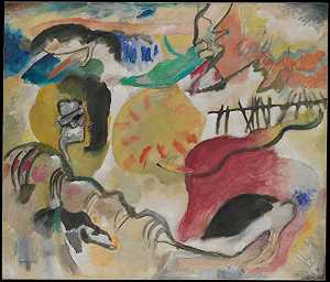 即兴创作27（爱情花园II），1912年 by Wassily Kandinsky