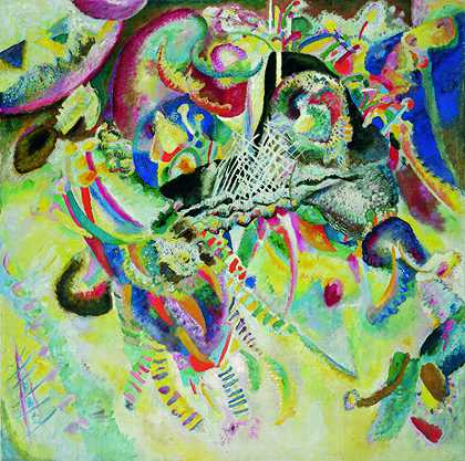 逃跑，1914年 by Wassily Kandinsky