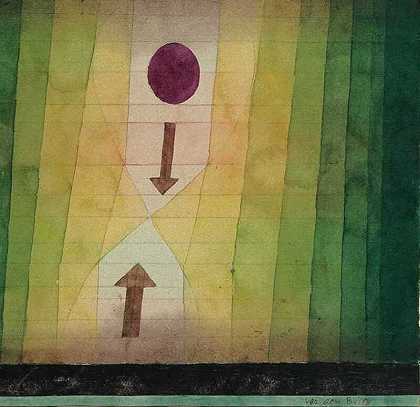 1923年闪电之前 by Paul Klee
