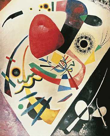 红点，1921年 by Wassily Kandinsky