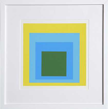 《向广场致敬》，作品集1，文件夹5，图片1，1972年 by Josef Albers