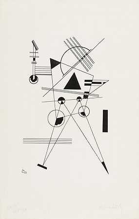 平版印刷术第一期，1925年 by Wassily Kandinsky