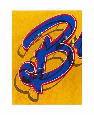 美国字母表：B，2008 by Robert Cottingham