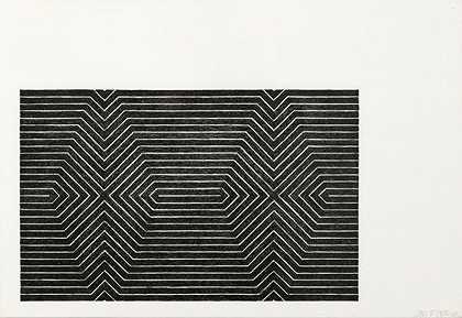 土耳其曼波，1967年 by Frank Stella