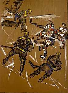 冰球，1983年 by Judy Rifka