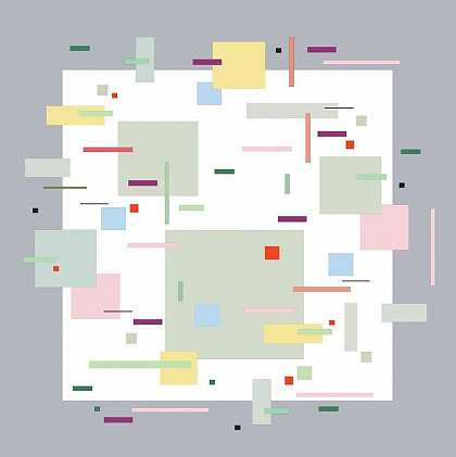 《爵士乐2：明亮、几何形状、现代主义、抽象丙烯酸面板》，2013年 by Burton Kramer