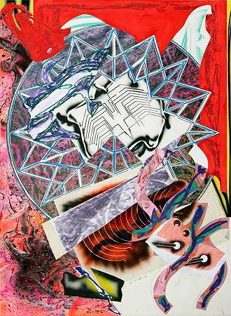 鱿鱼，1988，1988 by Frank Stella