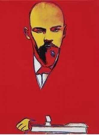 红色列宁，1987年 by Andy Warhol