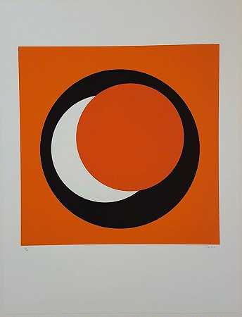 橙色圆圈（橙色圆圈），2015 by Geneviève Claisse