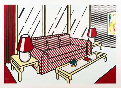 红灯，1990年 by Roy Lichtenstein