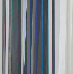 蓝色，黑色通道系列，2013，2013 by Gabriele Evertz