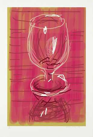 玻璃，2009年 by David Hockney