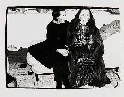 戴安娜·弗里兰和玛莎·格雷厄姆，1980年 by Andy Warhol