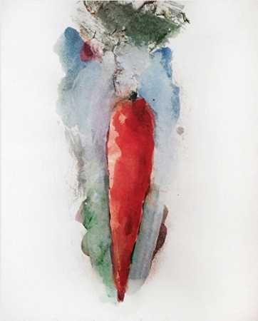 胡萝卜，1985年 by Jim Dine