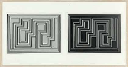 表述：发音（双工），1972年 by Josef Albers