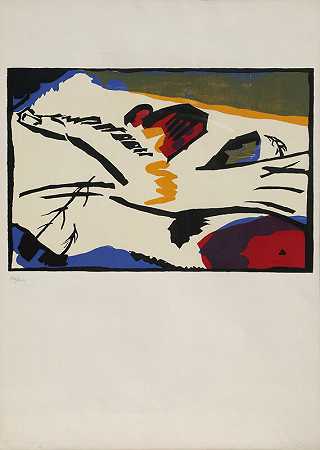 里里斯切斯，摘自《科兰格》，1960年 by Wassily Kandinsky