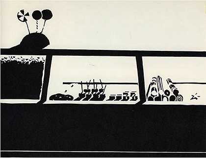 糖果柜台，1970年 by Wayne Thiebaud