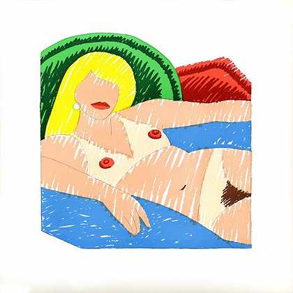 闪亮裸体，1977年 by Tom Wesselmann