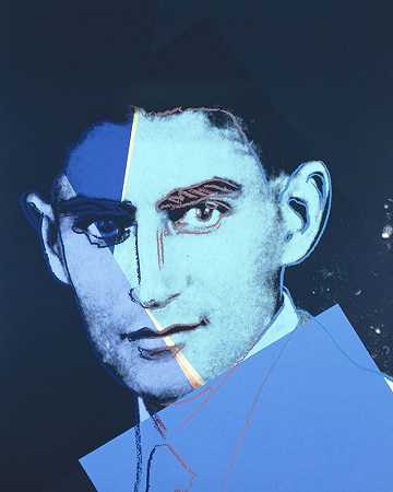 《二十世纪犹太人的十幅肖像》中的弗兰兹·卡夫卡，portfoliio，1980年 by Andy Warhol
