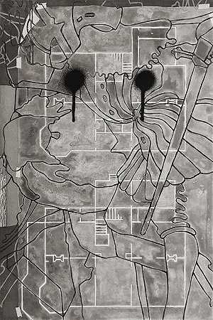 1998年，无标题 by Jasper Johns