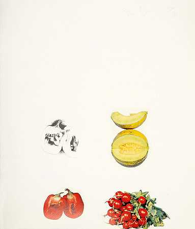 吉姆·丁，蔬菜，1970年，1970年 by Jim Dine