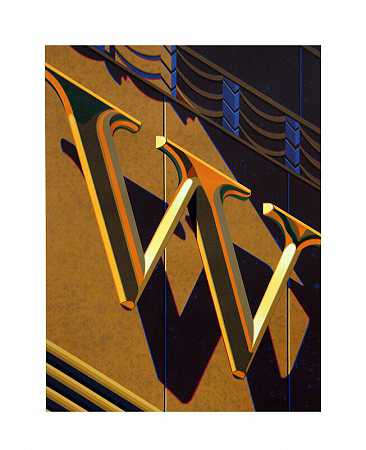 美国字母表：W，2010 by Robert Cottingham